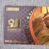 Image 2 : 9/11 Patriot Day We Will Never Forget Gold Foil Note ~ Beautiful Mint Condition!