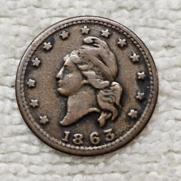 1863 Patriotic Civil War Token