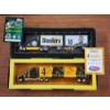 Image 5 : TWO NEW IN BOX Officially Licensed NFL Pittsburgh Steelers Limited Edition Truck & Trailer Toys
