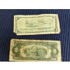 Image 2 : 1954 Canadian One Dollar Bill ft. Queen Elizabeth & Series 1953 U.S. Two-dollar legal tender note