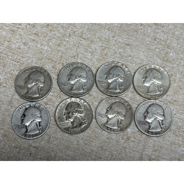 90% Silver U.S. Quarters - FV $2.00 - Various Years 