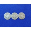 Image 4 : x3 Silver Barber Half Dollars: KEY DATE: 1905-O, 1908-O, 1906-D