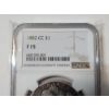 Image 3 : 1882 Carson City Silver Morgan Dollar - NGC Graded Fine 15