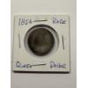 Image 1 : 1854 United States Seated Liberty Silver Quarter - Incredible Coin