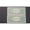Image 4 : (2) Crisp Consecutive U.S Series 1957 $1 Silver Certificate Bank Notes - Excellent Condition