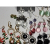 Image 5 : 16 Pairs of Assorted Costume Earrings Including Silver/Gold-Tone, Studs, Dangle, Holiday