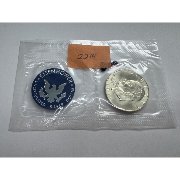 1974-S United States Uncirculated 40% Silver Eisenhower Dollar Coin- Beautiful Condition 