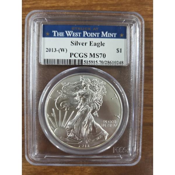 The West Point 2013 Silver Eagle PCGS MS70 999 Fine Silver