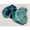 Image 3 : Adorable Degenhart Vintage Uranium Glass Dog Figurine -Smokey Blue