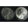 Image 2 : (2) Silver Peace Dollars - 1922S & 1924