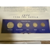 Image 3 : Denver Mint Coins & Stamps - 1941-1945 - FV $4.55 - 90% Silver Liberty Half Dollar - Quarter - Dime 