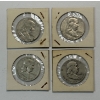 Image 1 : Lot of 4 Assorted Year 90% Silver Franklin Half Dollars, FV $2.00