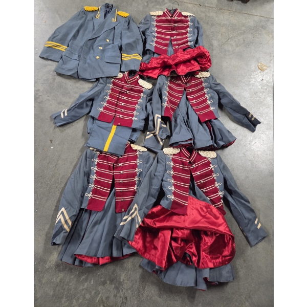 Vintage French Made Size 10-12 Childs Theater Costumes & 1 Adult Size Medium Jacket In Great Conditi