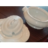 Image 2 : Porcelain Soup Tureens Loucarte' Portugal  - Includes 1 Platter / Underplate Mint condition