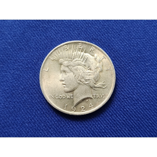 1924 90% Silver Peace Dollar