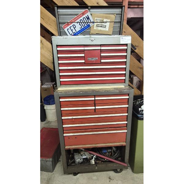 Louisville Home Pickup - MASSIVE TOOL SET IN 2 STACKED CRAFSTMAN TOOL CHESTS - MANY PICTURES