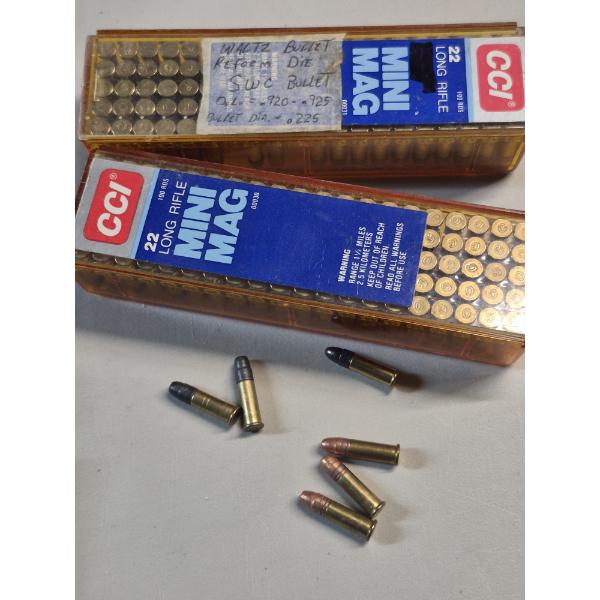 AMMO - 22 CALIBER LONG RIFLE ROUNDS MIXED LEAD/METAL JACKET - 200 COUNT MIN MAG -SEE DESC
