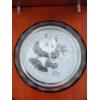 Image 3 : INCREDIBLE 2000 KILO Silver Panda PROOF Round in Protective Case & Beautiful Wood Display Box ~