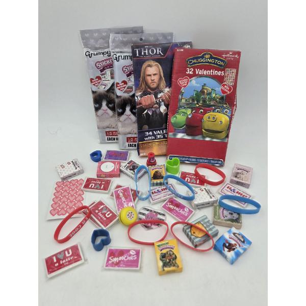 All Brand New Valentines Fun Including 36 Treats And Four Packs Of Valentine Cards!