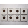 Image 1 : Eight Assorted Wheat Pennies in Holders & 1907 Indian Head Penny