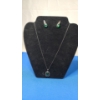 Image 1 : Sterling Silver Necklace & Earring Set With Beautiful Paua Shell  -TW: 6.2g