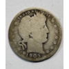 Image 5 : Lot of 4 Assorted Year 90% Silver Barber Quarters, FV $1.00