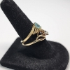 Image 2 : Two Gorgeous 10K Yellow Gold Rings Sizes ~6-7 - TW: 4.1g