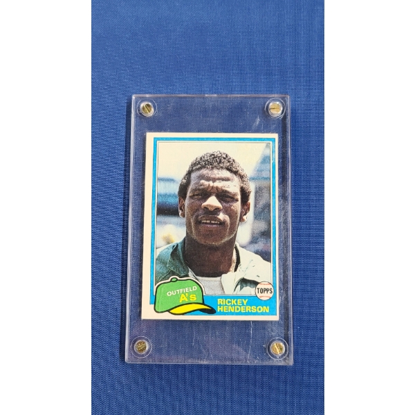 1981 Topps #261 Rickey Henderson Baseball Card 