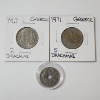 Image 1 : 1967 & 1971 Greece 2 Dracmai Coins & 1912 Greek 10 Lepta Coin