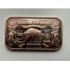 Image 4 : Three $10 'Bison Bank Note' 1oz .999 Copper Bars