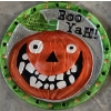 Image 2 : Four Brand New 11'' Glass Jack O Lantern Festive Plates -No Shipping Available 
