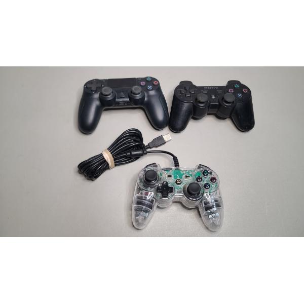 (3) Assorted PlayStation Gaming Controllers  