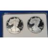 Image 4 : NGC 2 Coin Set 2020 - 2021-S PF 69 Ultra Cameo T-1 & T-2 1 0z Silver American Eagles