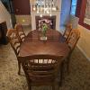 Image 1 : Beautiful Dining Table with 6 Chairs and 1 18" Leaf - 41.5W x 82"L with Leaf