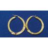 Image 1 : 14K Yellow Gold Hoop Earring Set - Weight: 3.1g