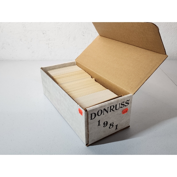 Large Box of Donruss 1981 Baseball Trading Cards In Mint/Near Mint Condition