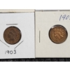 Image 4 : Eight Assorted Indian Head Pennies Ranging in Dates Dating Back to 1889~ Various Conditions!