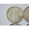 Image 2 : Four Assorted Years 90% Silver Walking Liberty Half Dollars - FV: $2.00