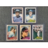 Image 1 : 5 Assorted 1989 Topps Tiffany Near Mint Baseball Trading Cards Including Pete Rose, Deion Sanders +