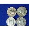 Image 8 : x10 Assorted Years 90% Silver Franklin Half Dollars FV: $5.00