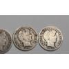 Image 3 : United States 1897, 1905, 1909-O, 1913 90% Silver Barber Dimes - Face Value: $0.40