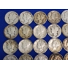 Image 3 : Lot of Assorted Year U.S. 90% Silver Dimes: Mercury and Roosevelt FV: $5.50
