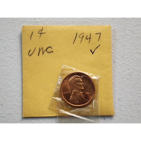 Uncirculated 1947 Lincoln Wheat Cent