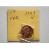 Image 1 : Uncirculated 1947 Lincoln Wheat Cent