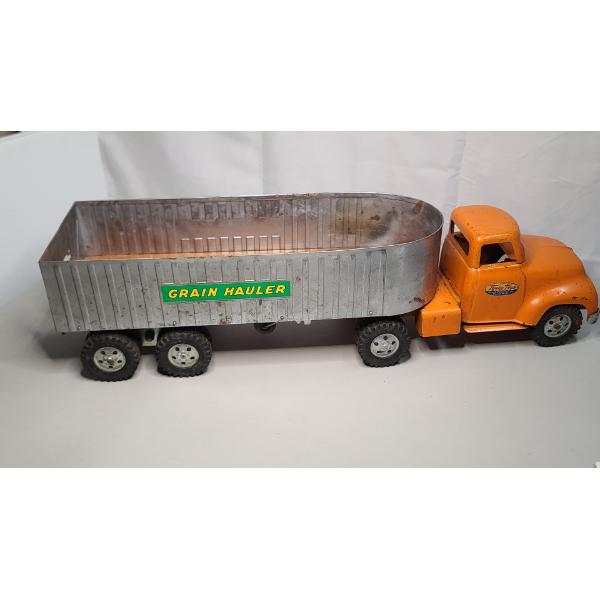 1950's 23" Tonka Grain Hauler Pressed Steel Truck - Beautiful Condition