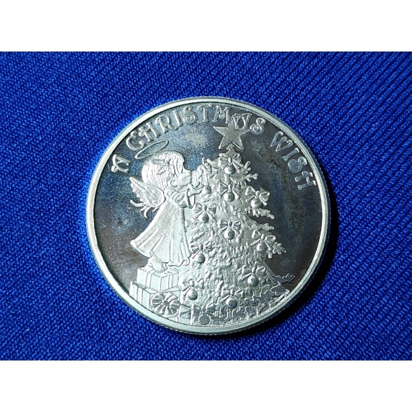 "A Christmas Wish" 2014 Silver Round - 1 Troy oz .999 Fine Silver