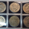 Image 3 : Lot of 6 Assorted Years Eisenhower Dollars - FV: $6.00