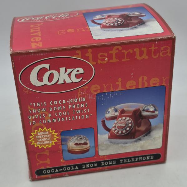 COCA COLA VINTAGE FULL SIZE WORKING TELEPHONE NEW IN BOX - SEE PICS