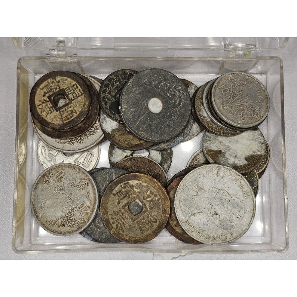 A Collection of Mixed Antique Japanese and Vietnamese Coins