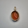 Image 4 : Vintage 10K Yellow Gold Cameo Pendant - Total Weight: 3.4g
